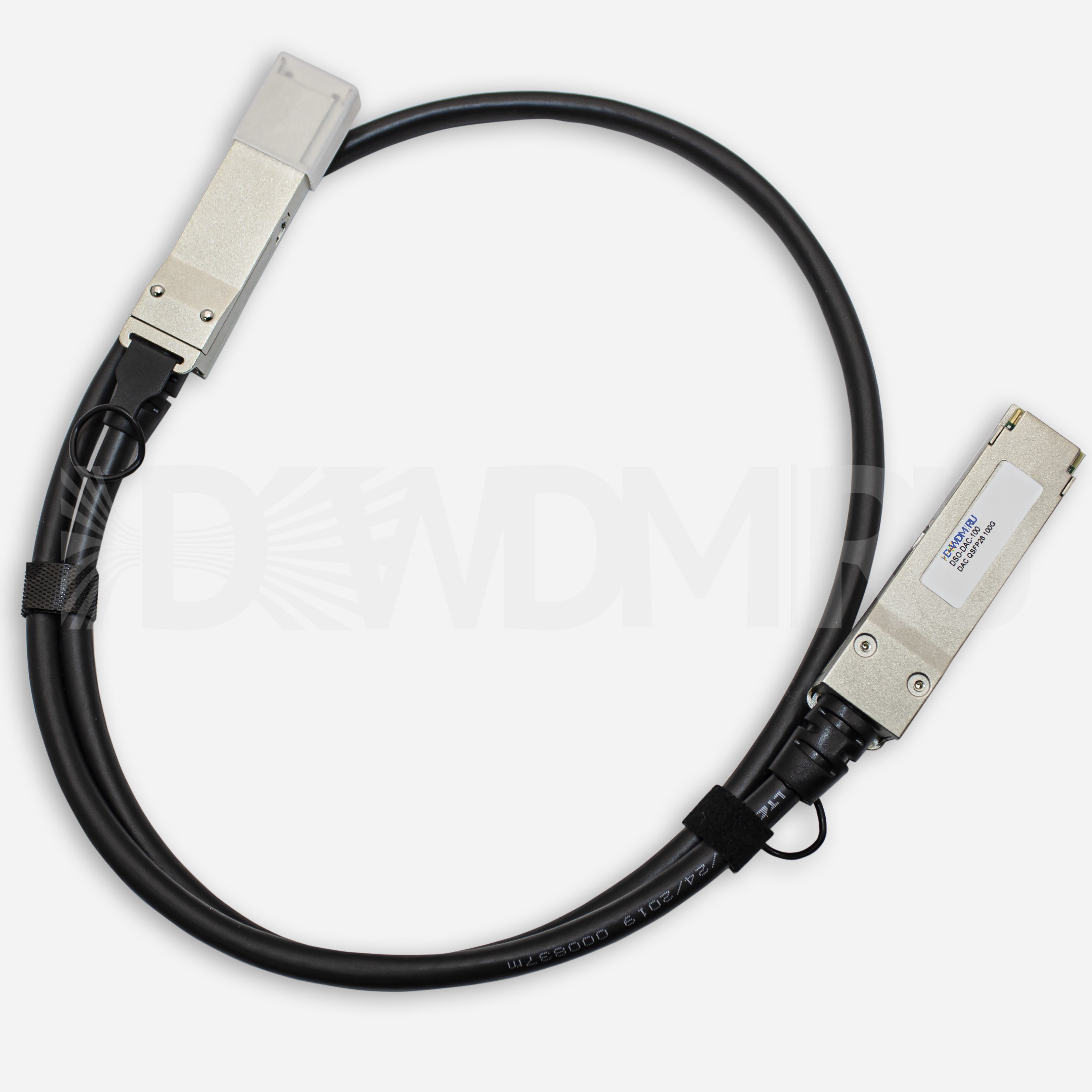 Кабель Direct Attached, QSFP28, 100 Гб/с, 1 м- ДВДМ.РУ (DSO-DAC-100-1)