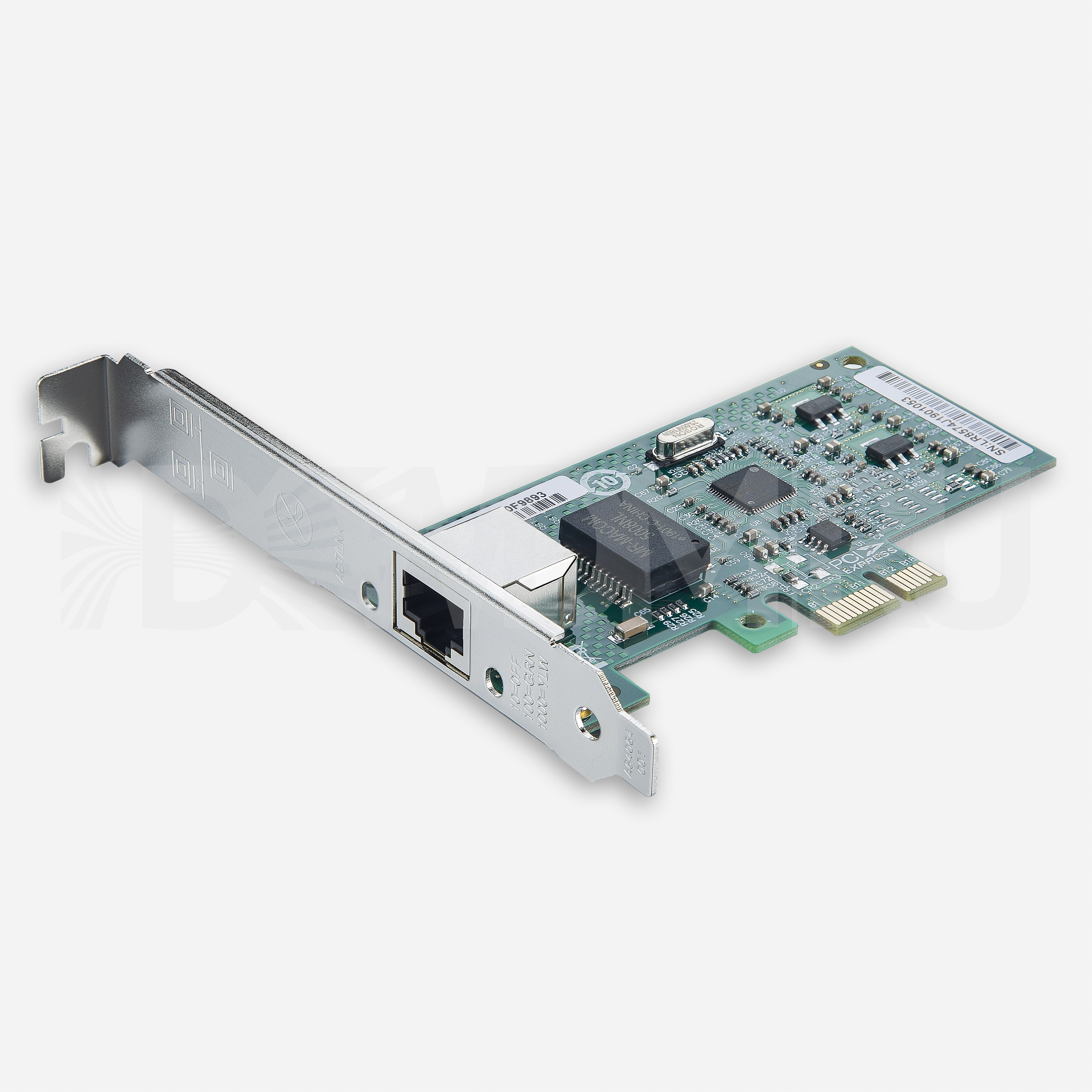 Сетевая карта 1,25 Gb/s (NIC), 1 порт RJ45, Intel 82574L Controller, PCIe 1.1 X1 - ДВДМ.РУ (DSO-N-1G1R-82574-X11-1)