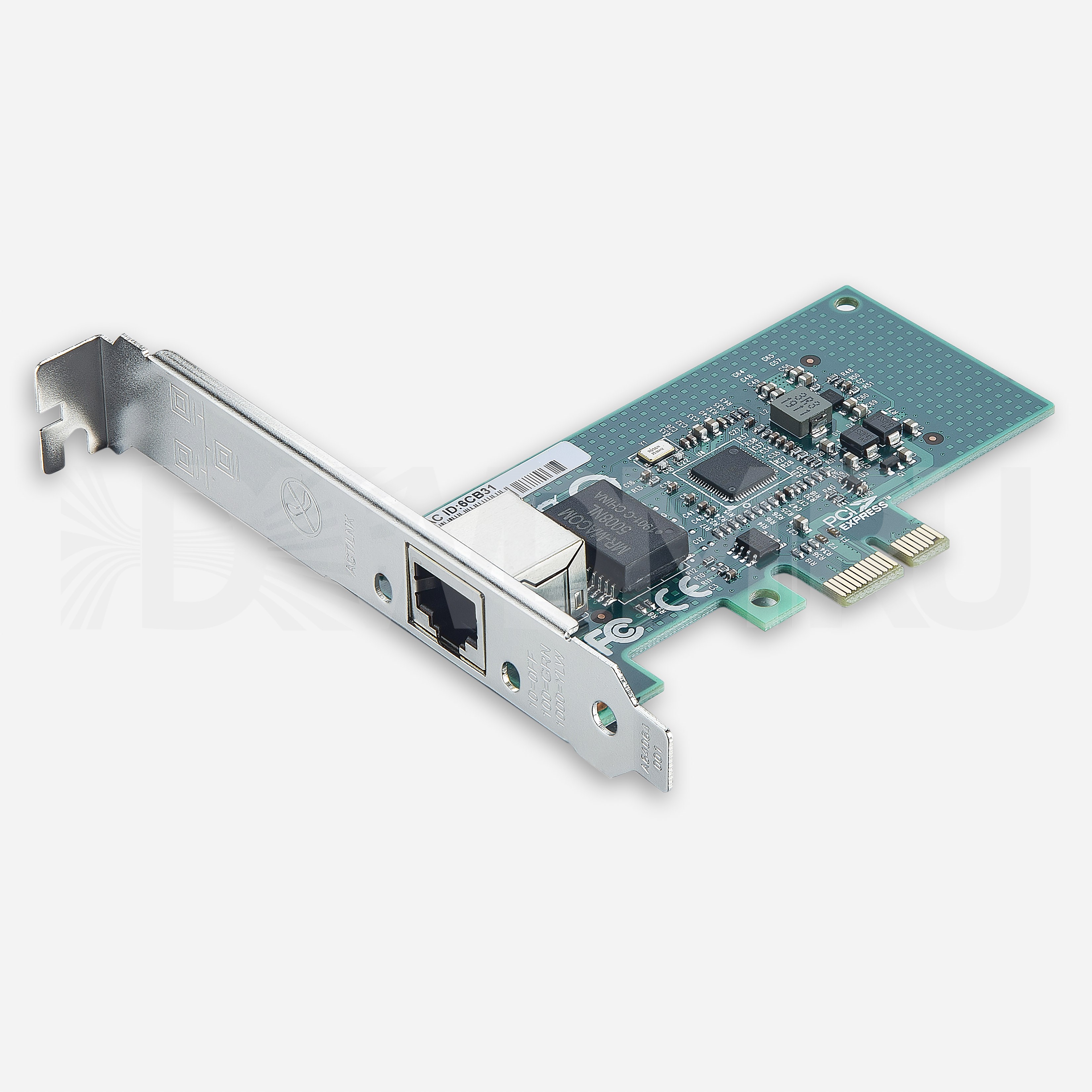 Сетевая карта 1,25 Gb/s (NIC), 1 порт RJ45, Intel I210AT Controller, PCIe 2.1 X1 - ДВДМ.РУ (DSO-N-1G1R-I210-X21-1)